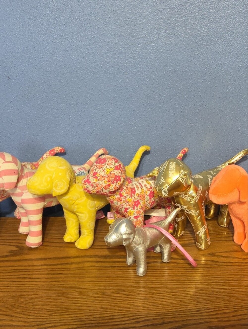 VS PINK Dogs - Pink, Yellow, Orange, Gold, Silver.